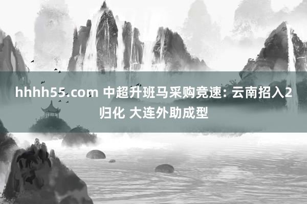 hhhh55.com 中超升班马采购竞速: 云南招入2归化 大连外助成型